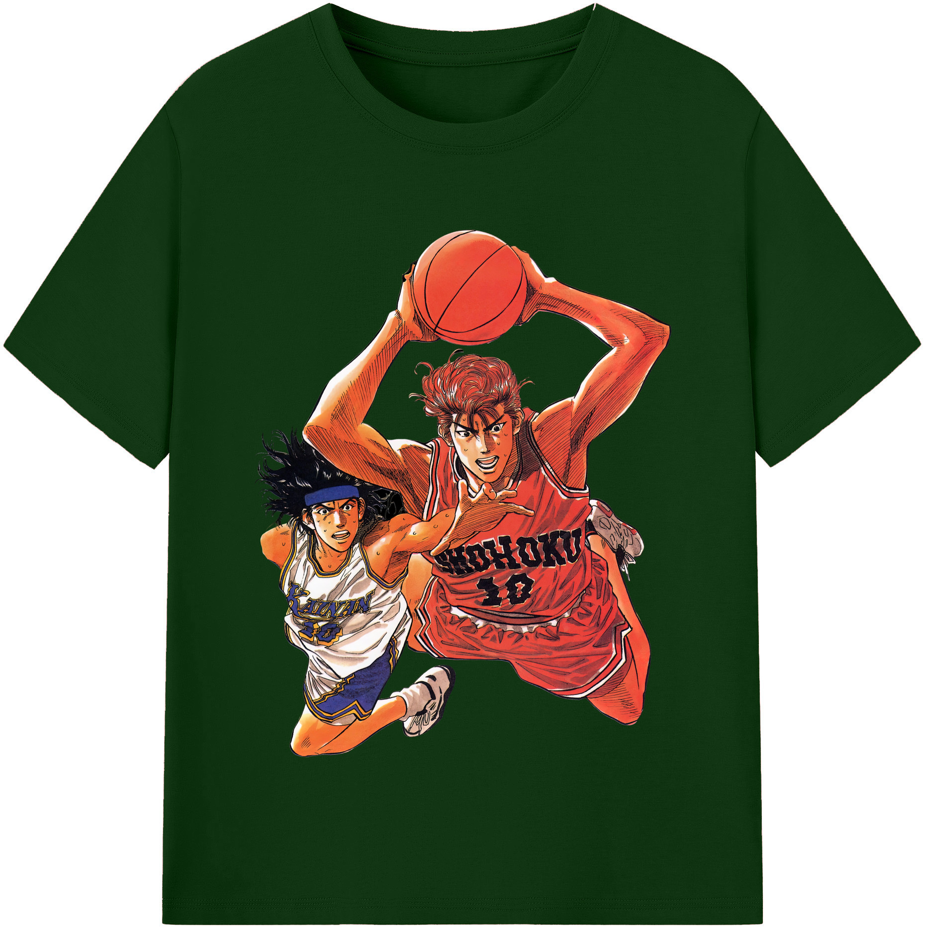 SLAM DUNK／スラムダンク 綿100％半袖Tシャツ（フロントプリント）